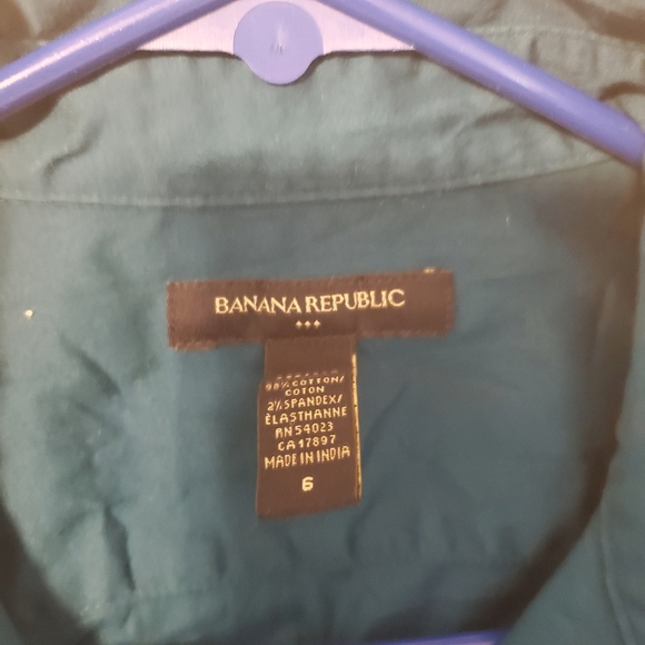 Womens Banana Republic Button Down Blouse Size 6 - Picture 2 of 3